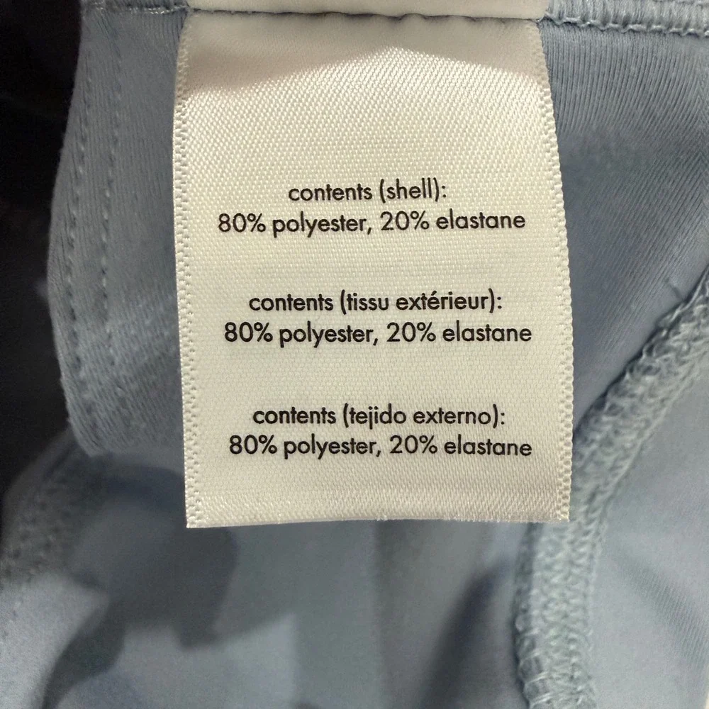 WeWoreWhat Womens High Neck Racerback Sports‎ Bra Light Blue Size Small
